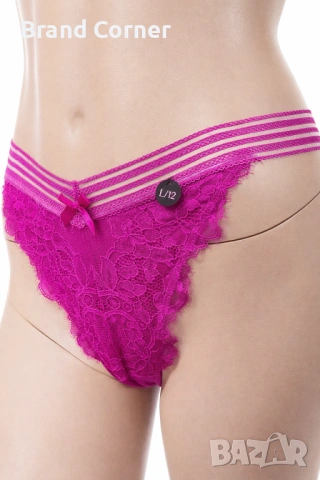 Дамско дантелено долнище Hunkemöller, размер L, цвят циклама, снимка 2 - Бельо - 54535909