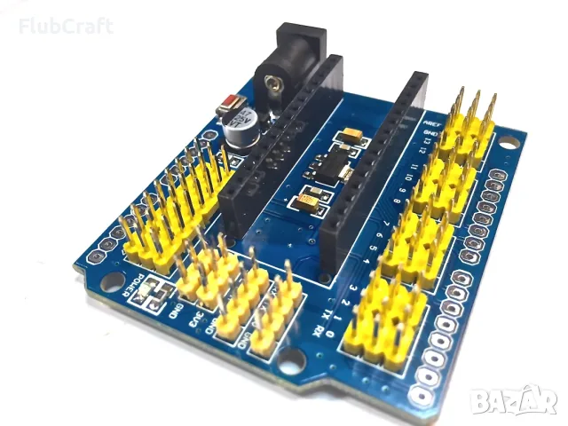 Nano 328P разширителен адаптер Breakout Board IO Shield, снимка 2 - Друга електроника - 55506502