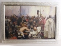 Картина „Запорожци пишат писмо на турския султан“, снимка 1