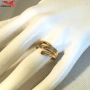 Пръстен с 14К златно покритие 224917, снимка 4