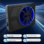 Активен субуфер под седалка 1000W LED - ултратънък авто бас, снимка 8