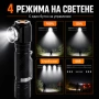 Силен акумулаторен челник LED ръчен фенер за глава къмпинг палакта USB, снимка 4