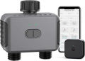 Чисто нов Двоен Смарт WiFi Таймер за Автоматично Поливане Haozee (с 2 изхода + WiFi Хъб)   , снимка 1