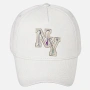 Дамска шапка тип jockey памучна бяла с холограмен NY_1261329, снимка 2