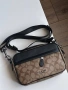 Луксозна кожена мъжка crossbody чанта Coach New York, снимка 1