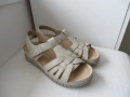 Бежови сандали с омекотена стелка, номер 39, снимка 1