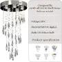 Полилей с кристални елементи и LED/крушки GU10, 5x GU10 (крушки не са включени), снимка 5