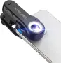APEXEL TriScope 3-в-1 микроскоп за телефон – 40X/80X/120X, LED и UV, снимка 14