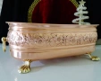 Медна фруктиера,жардениера,чиста червена мед. , снимка 1