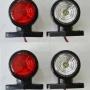  1 бр. къси ЛЕД LED рогчета с 2 SMD диода , 12-24V червено/бяло, снимка 2