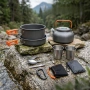 Къмпинг комплект за готвене XXL от 15 части – Пълен сет от анодиран алуминий, снимка 4