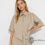 Дамска риза с къс ръкав Timeless Sand, снимка 1