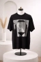 €305 Автентична мъжка тениска Givenchy Tee Statue Oversized M Medium Black , снимка 4