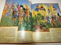 Голяма ретро книга с фантастични разкази и илюстрации на английски език и твърди корици, снимка 4