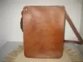 Ретро кожена мъжка чанта, снимка 4