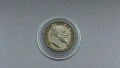 Сребърна монета от 50 стотинки 1910 година - без чертичката, снимка 5