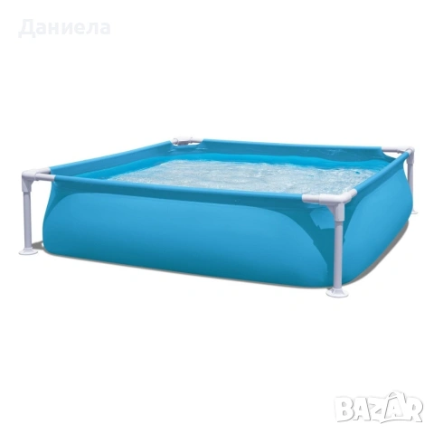 Детски басейн с метална рамка, 122 x 122 x 30,5 см, 365 литра капацитет, снимка 9 - Басейни и аксесоари - 54958457