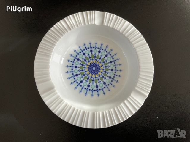 Винтидж порцеланов пепелник, произведен от Thomas Germany (Rosenthal Group), 1970 г.