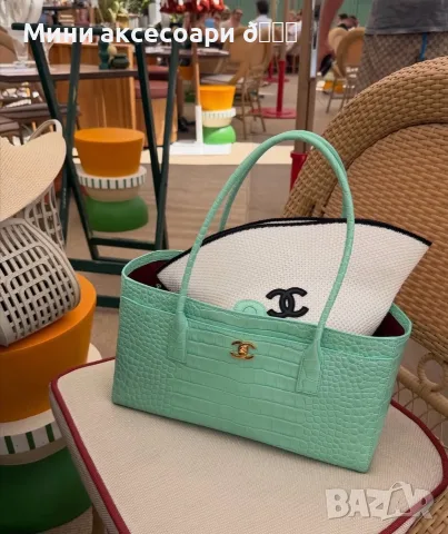 CHANEL плетена шапка, снимка 2 - Шапки - 55363981