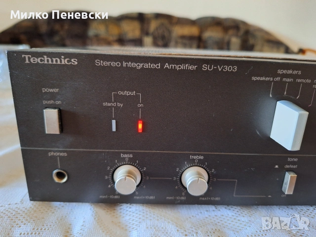 TECHNICS SU-V 303 STEREO AMPLIFIER.MADE IN JAPAN., снимка 2 - Ресийвъри, усилватели, смесителни пултове - 55096583