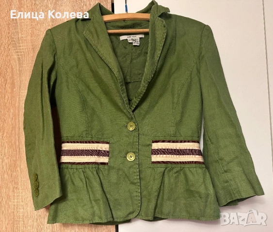 Zara зелено сако, яке S-M