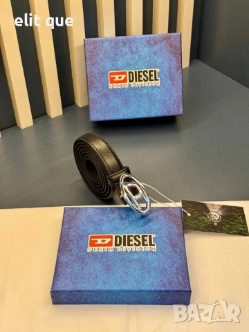 колани от естествена кожа в кутия 2см diesel, снимка 2 - Колани - 55229560