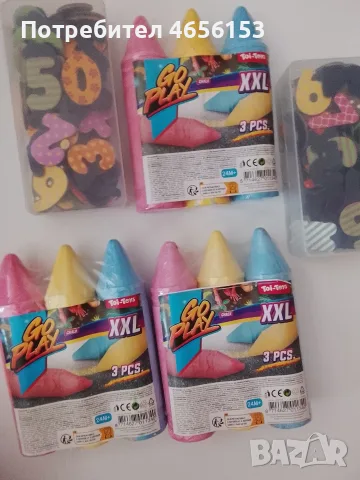 ТЕБЕШИР 3 броя XXL u МАГНИТНИ ЧИСЛА и СИМВОЛИ 