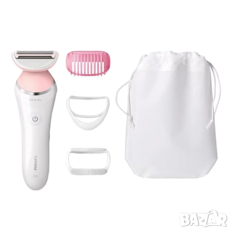 Самобръсначка Philips SatinShave Advanced BRL140/00, Wet&Dry, С осцилиращи остриета, снимка 11 - Тримери - 55249683