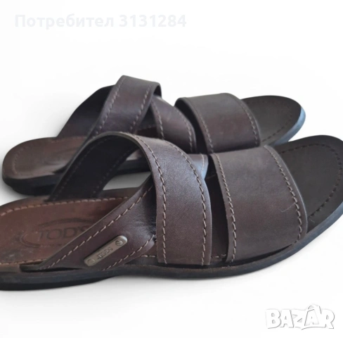 Оригинални кожени сандали / чехли Tod's (Тодс) 43 р– Естествена кожа , снимка 11 - Мъжки сандали - 54988028