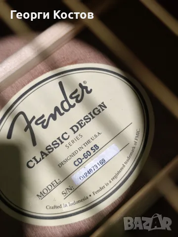 Fender CD-60 Акустична китара, снимка 3 - Китари - 55504027