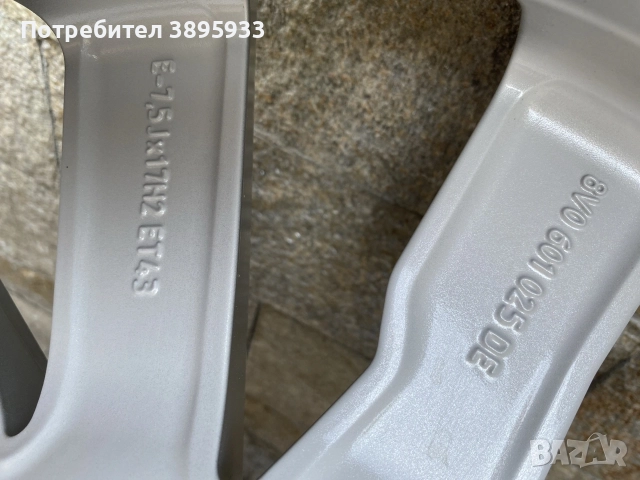 Оригиналн джанти на Audi VW Skoda Seat 17”, снимка 7 - Гуми и джанти - 55317831