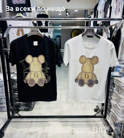 Дамска Тениска👚Дамска Блуза С Къс Ръкав - Различни Цветове Код A1388, снимка 2 - Тениски - 54745539