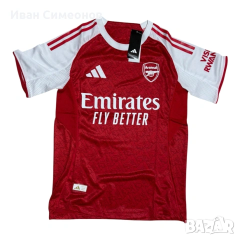 Официална мачова тениска на Арсенал от сезон 2025/26 XXL (Arsenal FC authentic kit 25/26 XXL)
