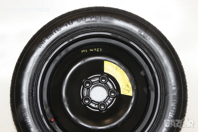 Резервна гума патерица Mercedes ML W163 (1998-2005г.) 5x112 / 66.6 mm, снимка 2 - Гуми и джанти - 54289438