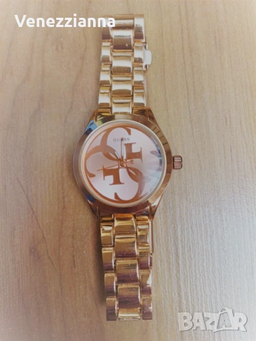 GUESS Дамски Часовник Rose Gold s Монограм, снимка 3 - Дамски - 54900462