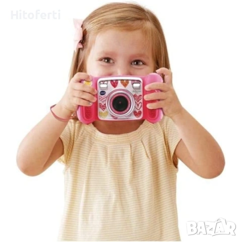 VTech Kidizoom Smile Pink Camera за деца на възраст 3+ – Версия FR, снимка 2 - Електрически играчки - 55053466