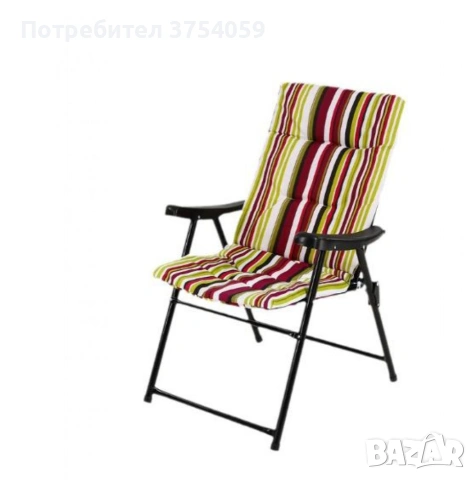 Голям сгъваем къмпинг стол с възглавница – комфорт навсякъде с теб NS3938, снимка 3 - Къмпинг мебели - 55200027