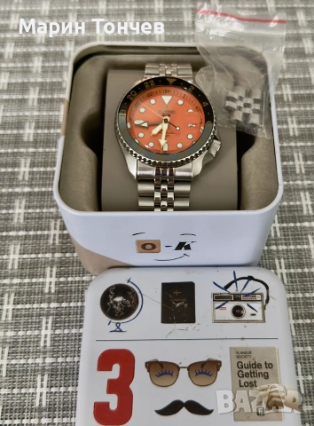 Seiko 5 Sports ‘Mikan Orange’ GMT SSK005K1, снимка 9 - Мъжки - 55137408