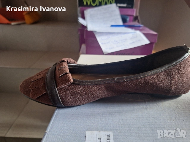 нови обувки естествен велур кафе, снимка 3 - Дамски ежедневни обувки - 54184813