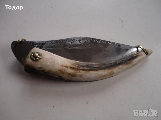 Страхотна майсторска сойка нож  рог 11, снимка 9 - Ножове - 54095925