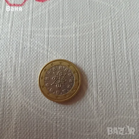 Рядка Португалска монета от 1€ 2002 г.