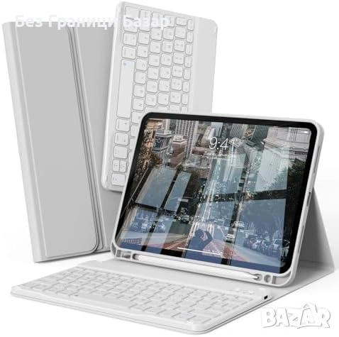 Нов Калъф клавиатура за iPad Air 11 M4 M3 M2 2026 2025 2024 с Pencil държач кейс таблет Айпад