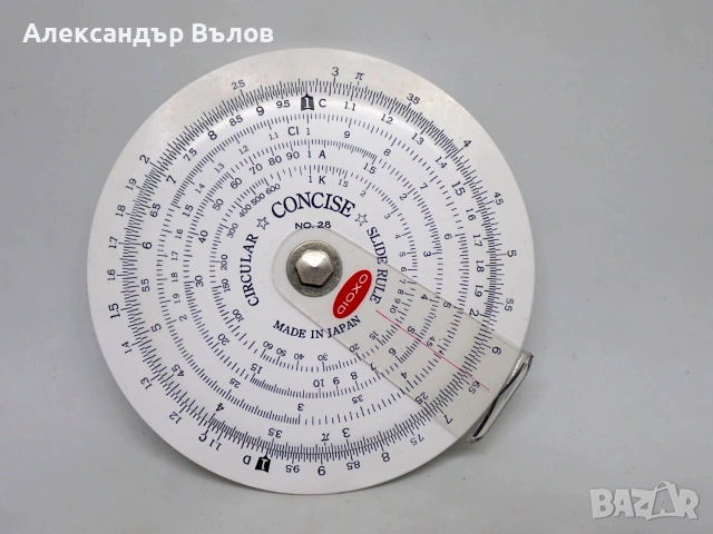 Ретро кръгла сметачна линия Concise No. 28 (Made in Japan), рекламна Oxoid