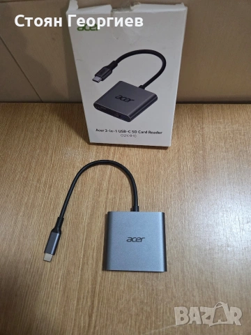 Acer 3-in-1 USB-C SD Card Reader (модел ODK4H0)