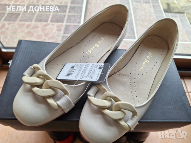 Обувки Естествена Кожа на SERGIO BARDI ! НОВИ с Етикет! 36