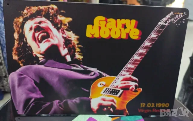 Gary Moore-метална табела(плакет)