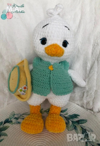 Пате - ръчно плетена играчка , снимка 4 - Плюшени играчки - 54726214