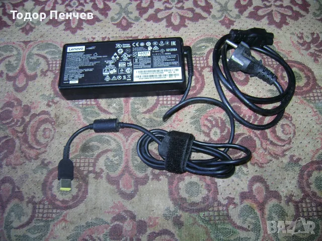 Мощно зарядно (135 W) за Lenovo лаптопи с правоъгълна букса