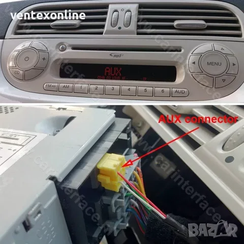 Bluetooth за Alfa Romeo 159 Fiat 500 AUX IN блутут фиат WEFA Микрофон, снимка 3 - Аксесоари и консумативи - 55650717