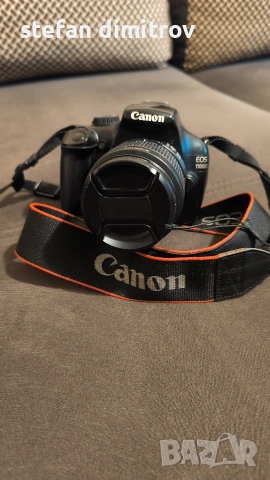 Canon EOS 1100D + зарядно и обектив 18-55, снимка 2 - Фотоапарати - 54706364